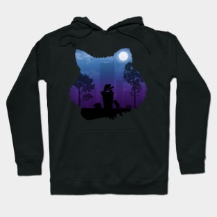 CITY NIGHTLIFE RACOON (SILHOUETTE) Hoodie